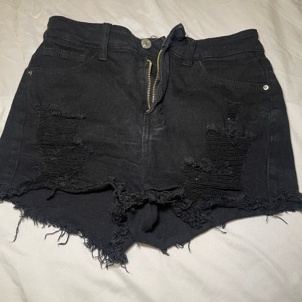SHEIN Distressed Denim Shorts